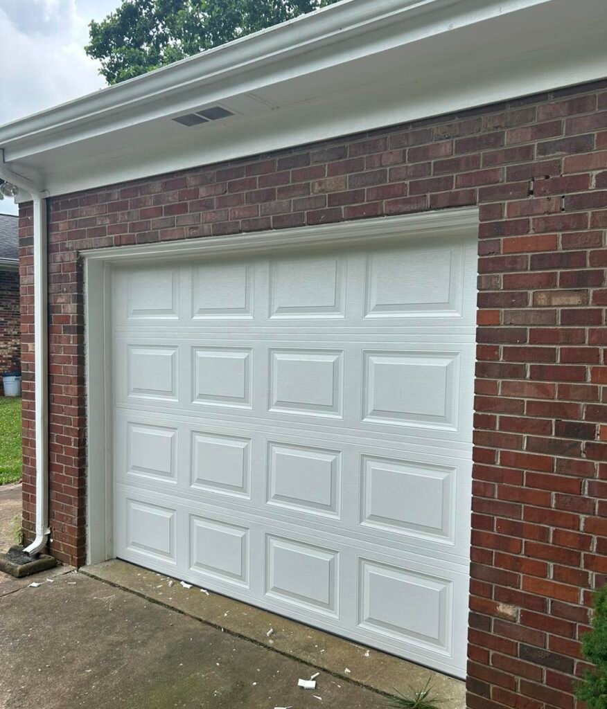 Raised panel garage door